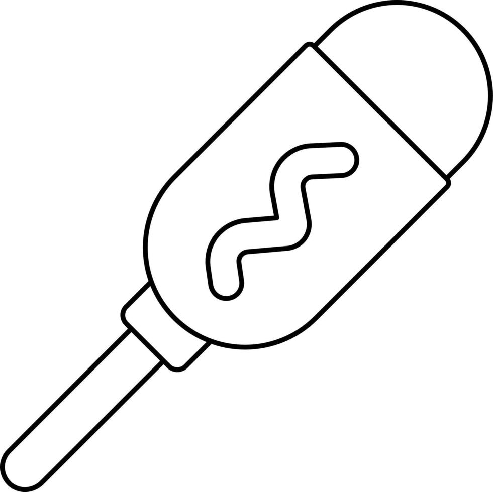 Corn Dog Icon Style vector