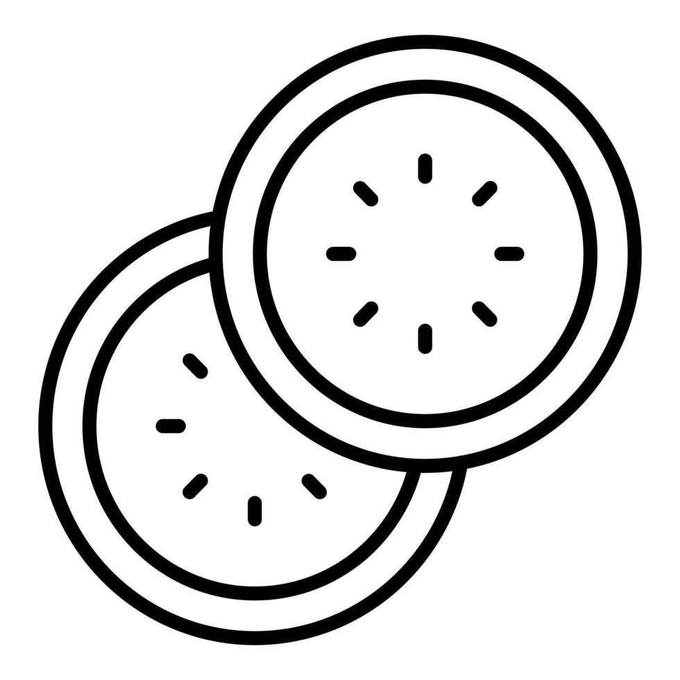 Pepino icono estilo vector