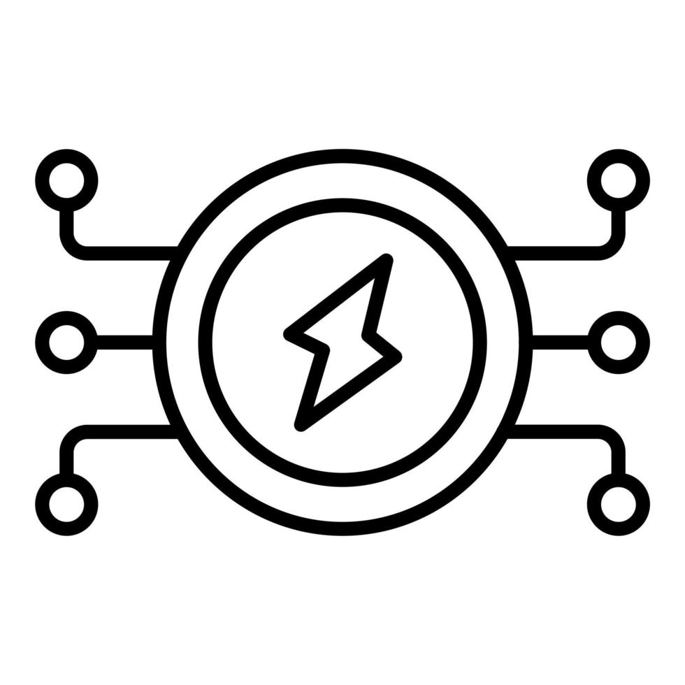 eléctrico energía icono estilo vector