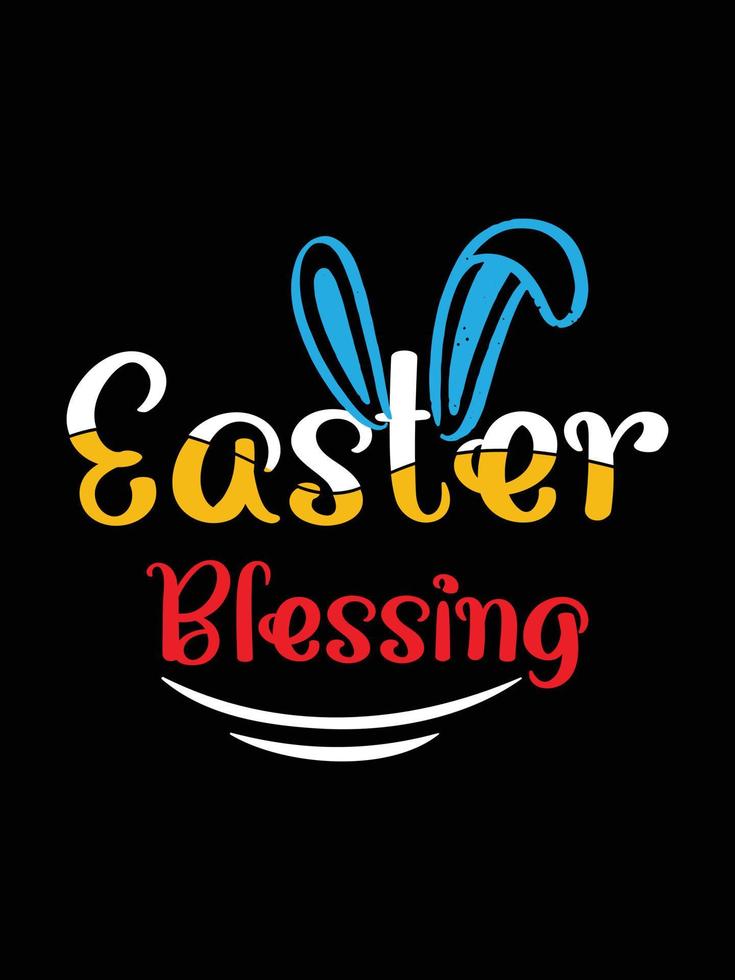 Easter day typography egg lettering t-shirt design holiday greeting cute bunny vector art