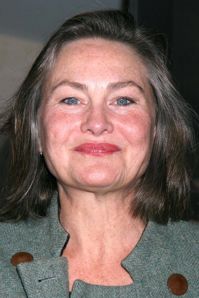 Cherry Jones arriving at a photo exhibit featuring the photos taken
