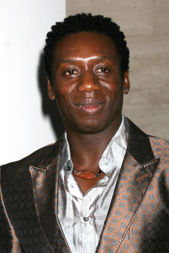 Hakeem Kae-Kazim arriving at a photo exhibit featuring the photos taken during the production of 24 - Redemption, Captured in Africa,Exhibit at the Paley Center for Media in Beverly Hills, CA on November 10, 2008