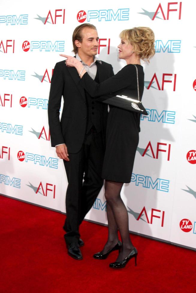 Jesse Johnson and Melanie Griffith arriving at the AFI Life Achievement Awards honoring Michael Douglas at Sony Studios, in Culver City,CA on June 11, 2009 The show airs ON TV LAND ON JULY 19, 2009 AT 9 - 00PM ET PT photo