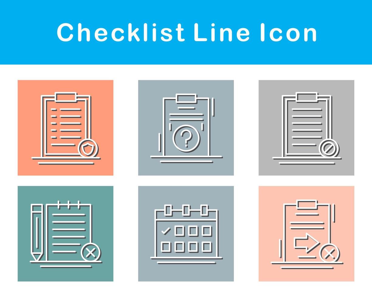 Checklist Vector Icon Set