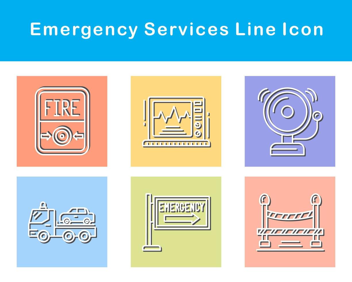 Emergency Services Vector Icon Set