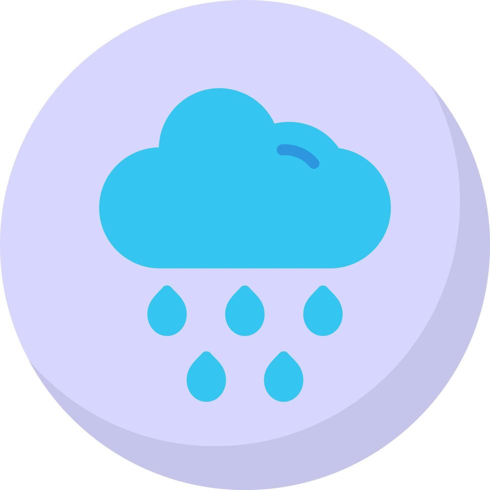 Cloud Rain Vector Icon Design