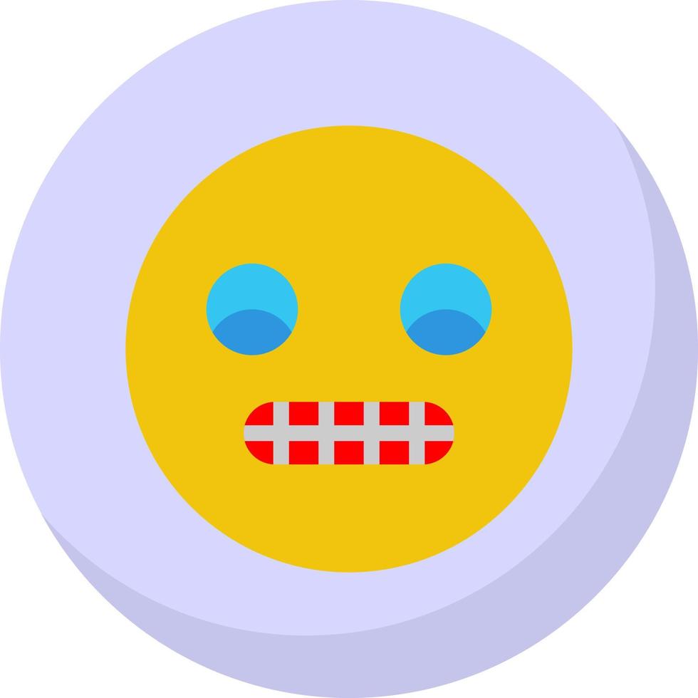 Grimace Vector Icon Design