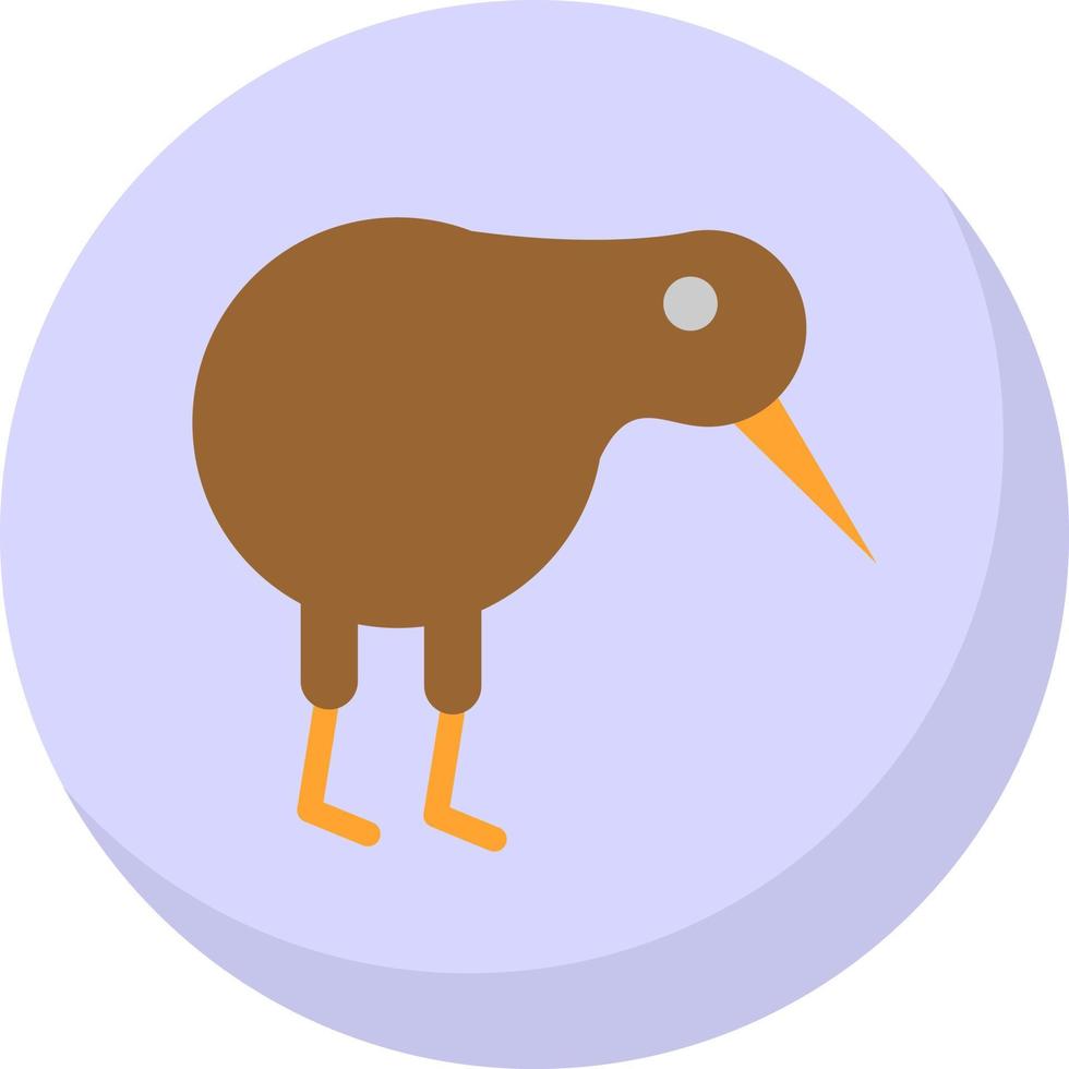 Kiwi Bird Vector Icon Design