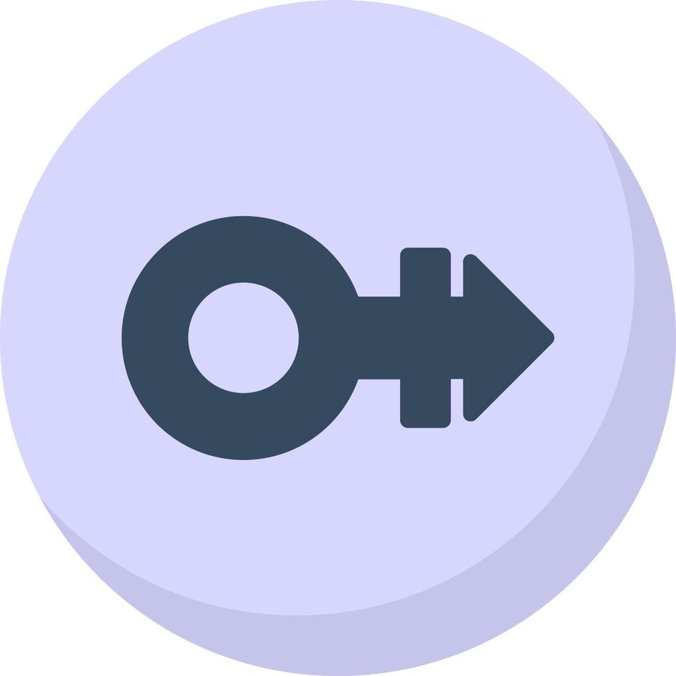 Mars Stroke H Vector Icon Design