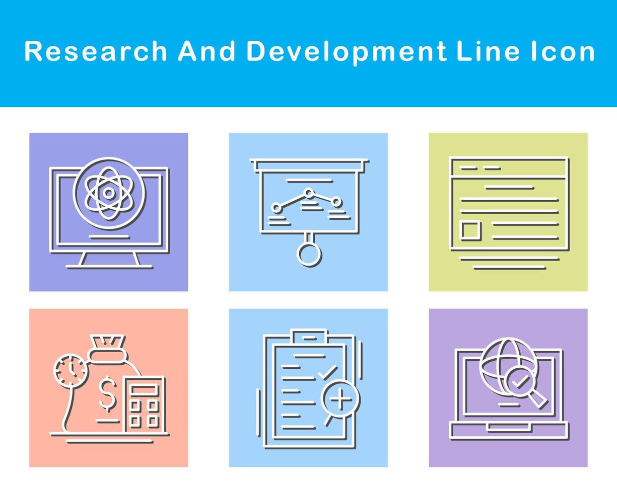 Research And Development Vector Icon Set