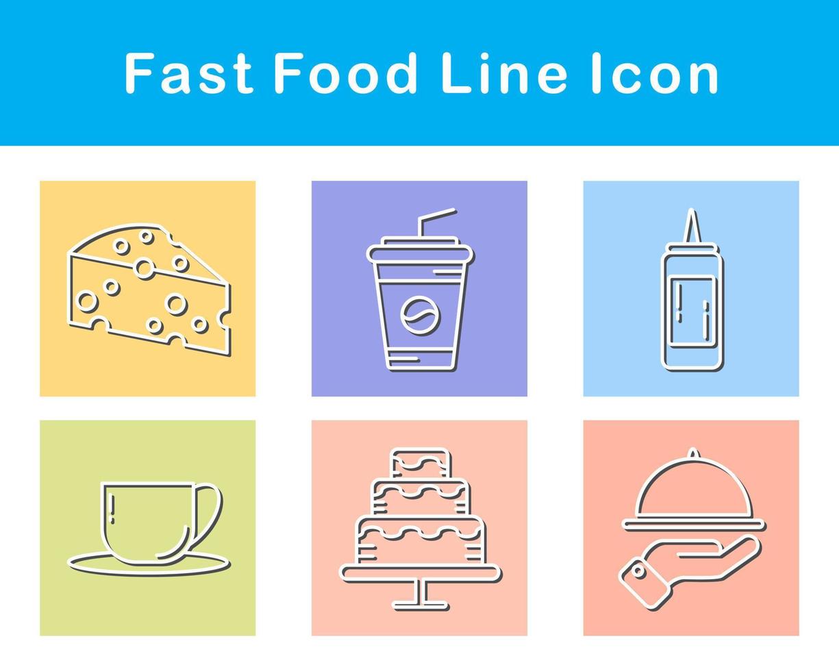 Fast Food Vector Icon Set