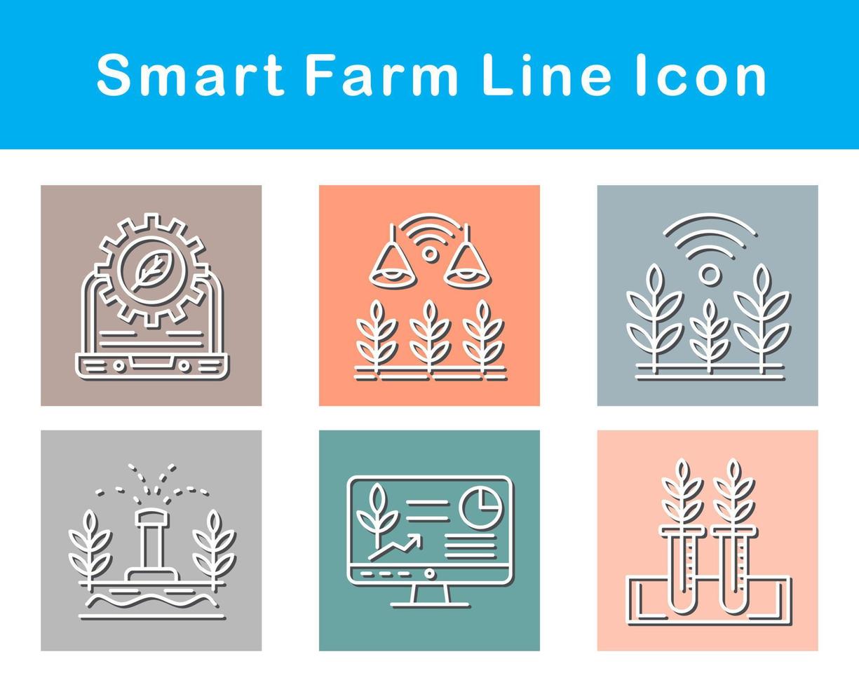 Smart Farm Vector Icon Set