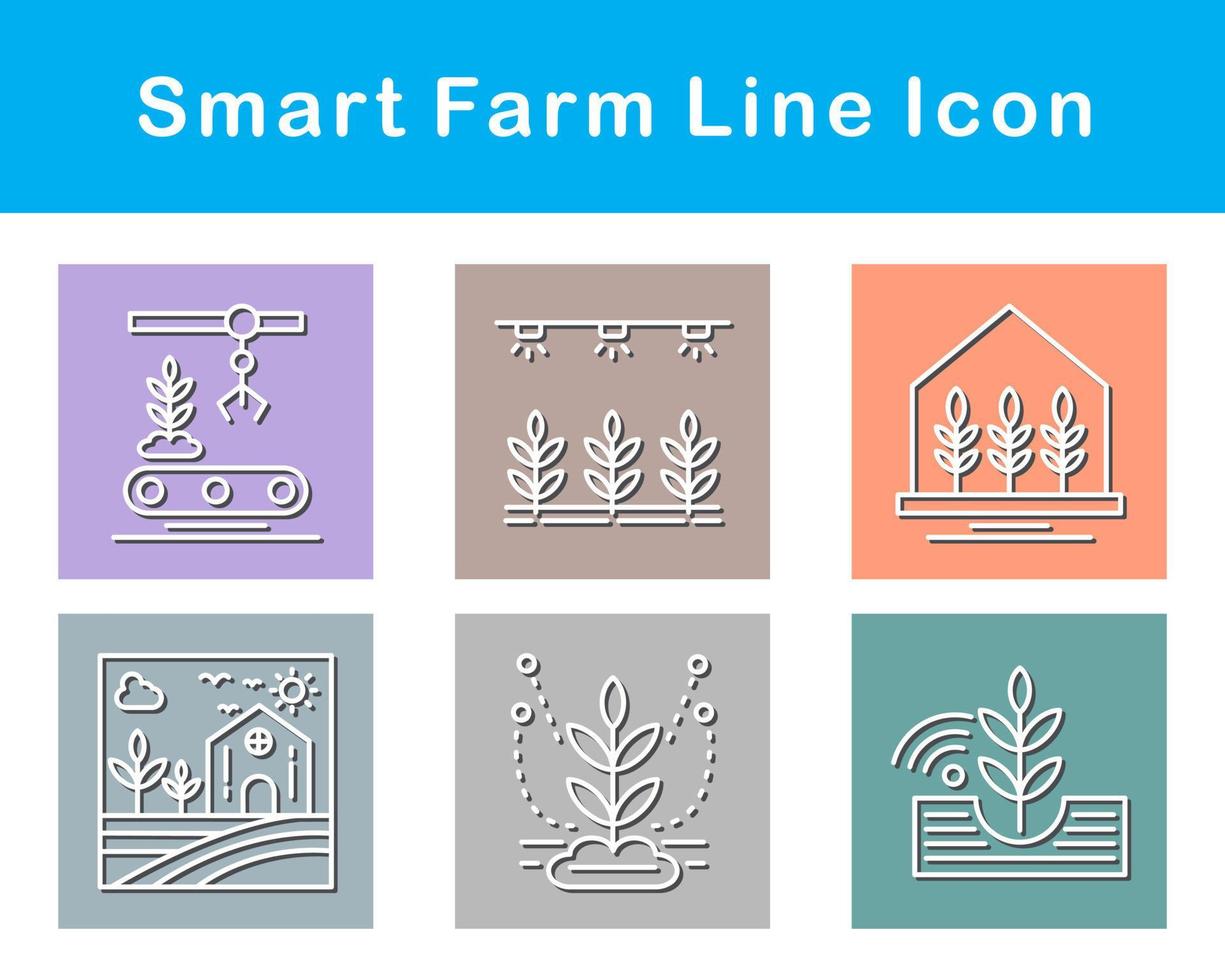 Smart Farm Vector Icon Set