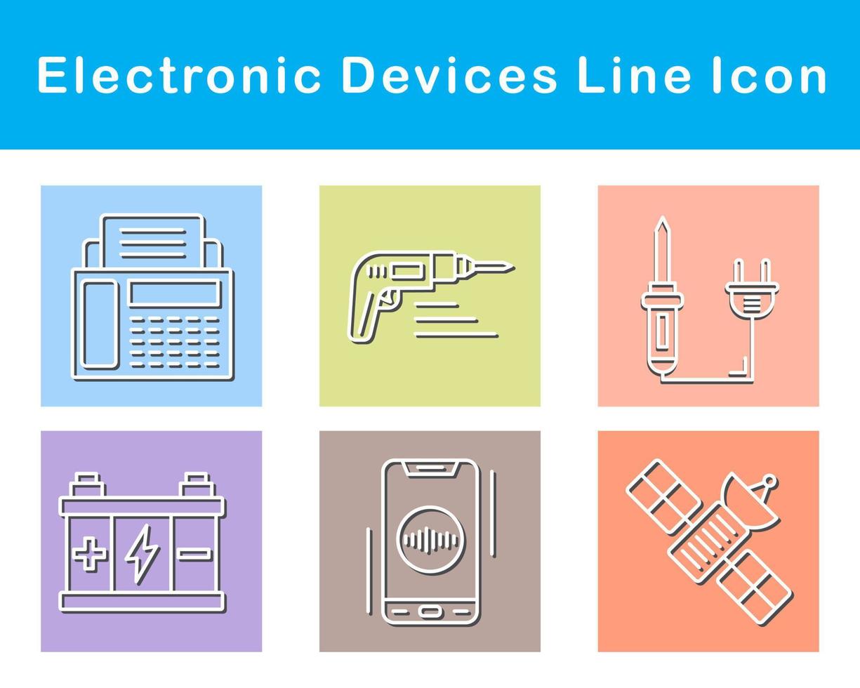 electrónico dispositivos vector icono conjunto