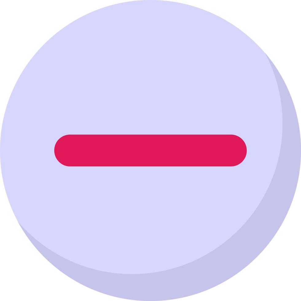 Minus Vector Icon Design
