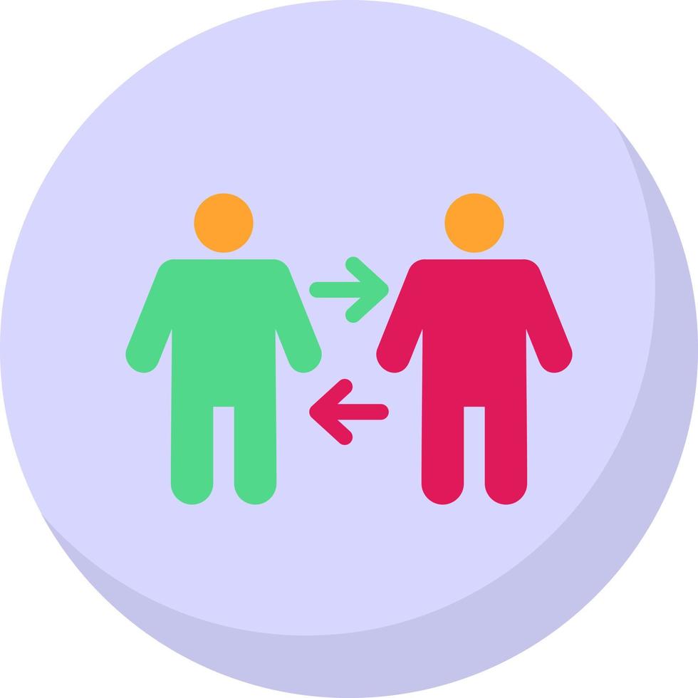 People Arrows Vector Icon Design