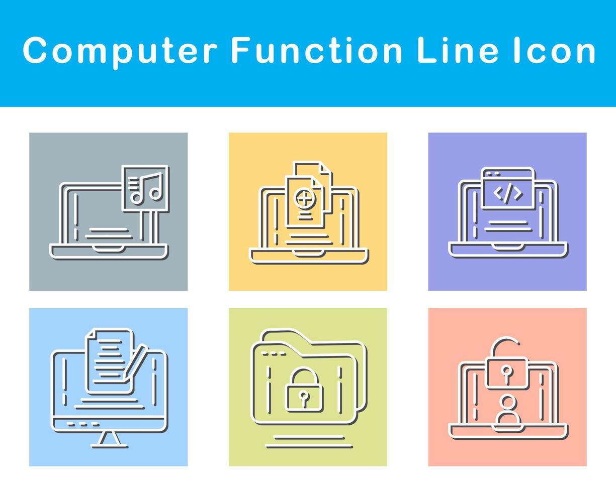 Computer Function Vector Icon Set 21273720 Vector Art at Vecteezy