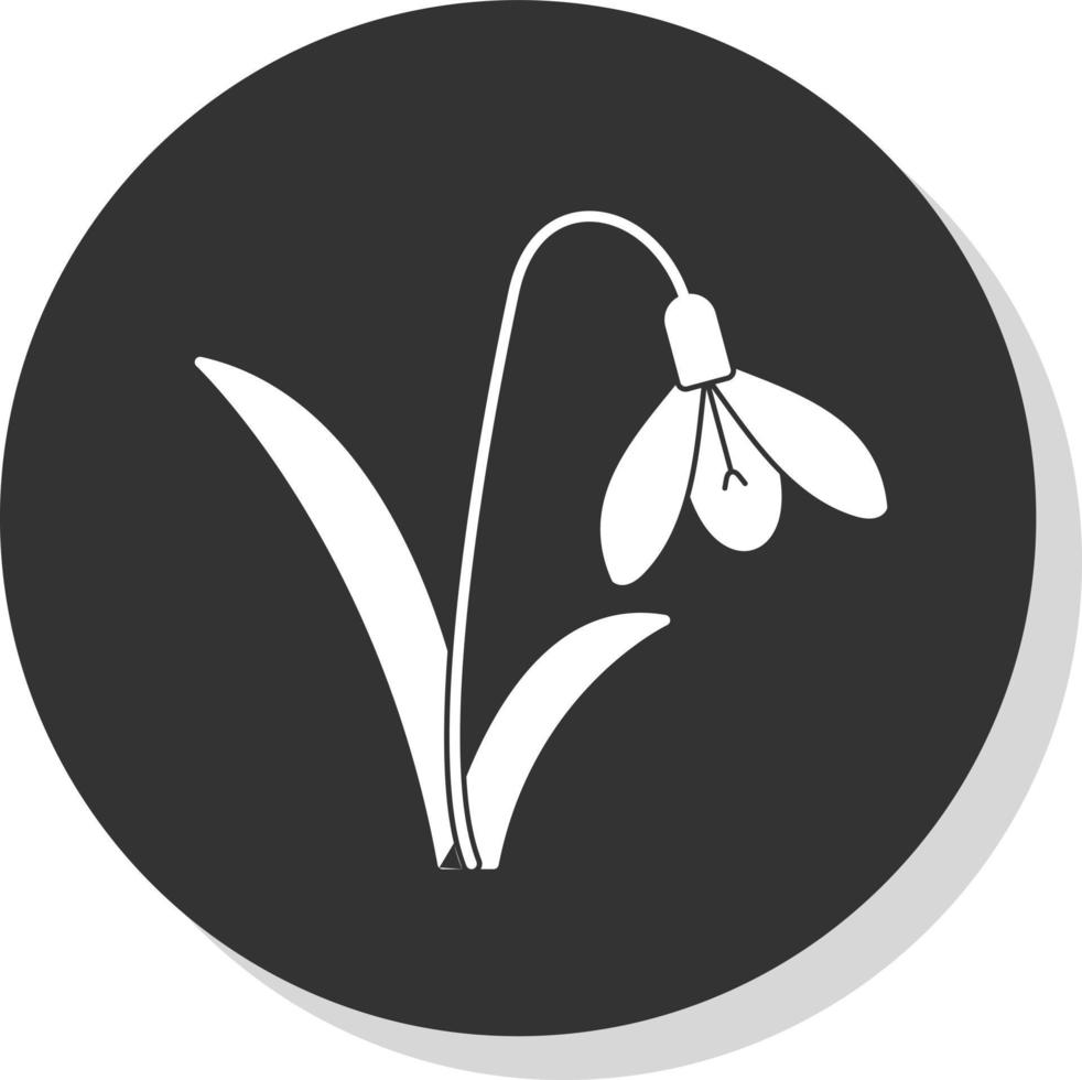 diseño de icono de vector de campanilla blanca