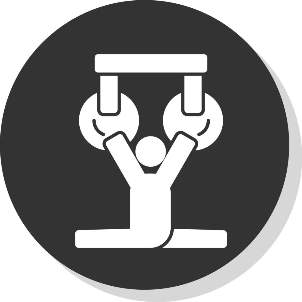 diseño de icono de vector de gimnasia