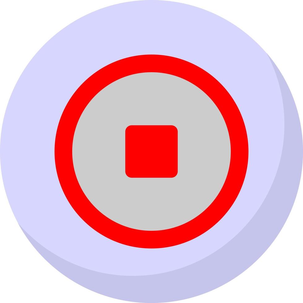 Stop Vector Icon Design