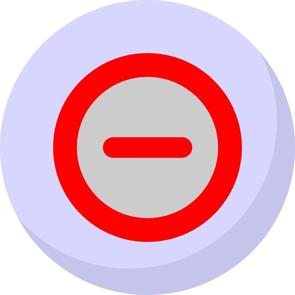 Minus Vector Icon Design