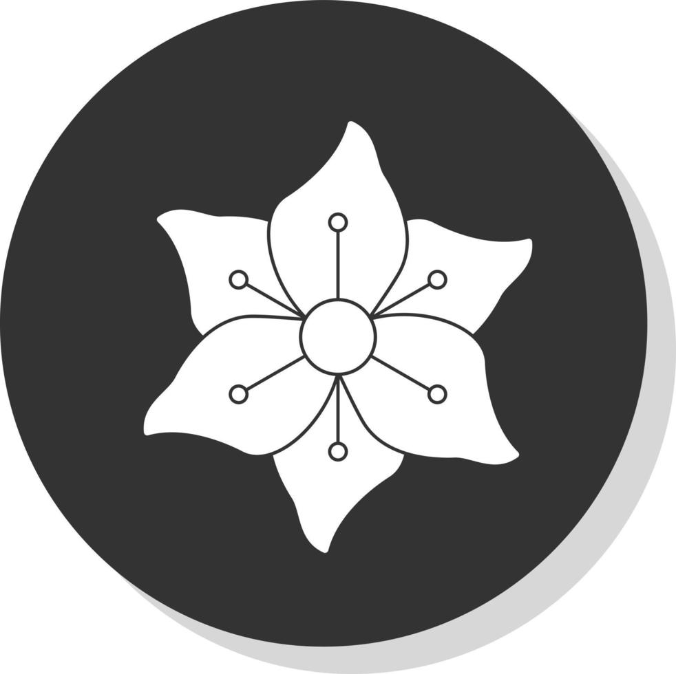 Gladiolus Vector Icon Design