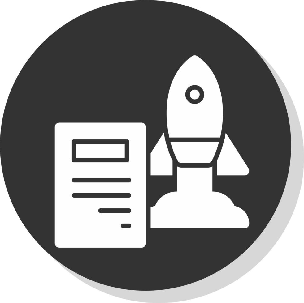 Project Launch Vector Icon Design