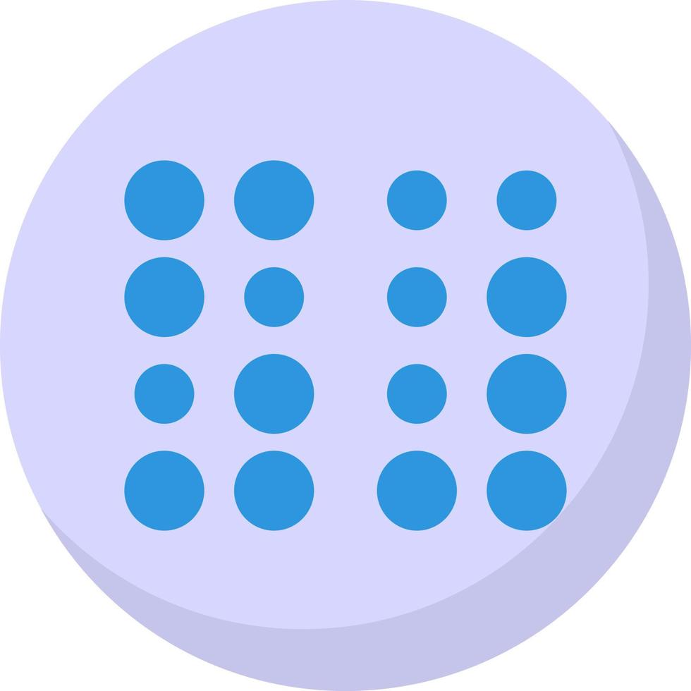 diseño de icono de vector braille