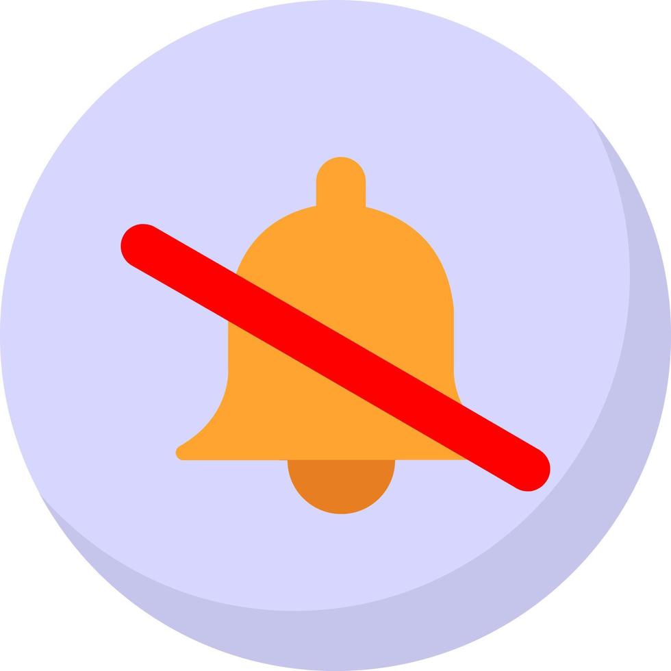 Bell Off Vector Icon Design