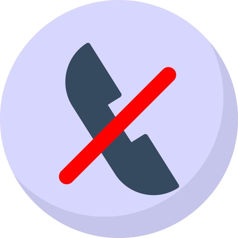 Call off Vector Icon Design