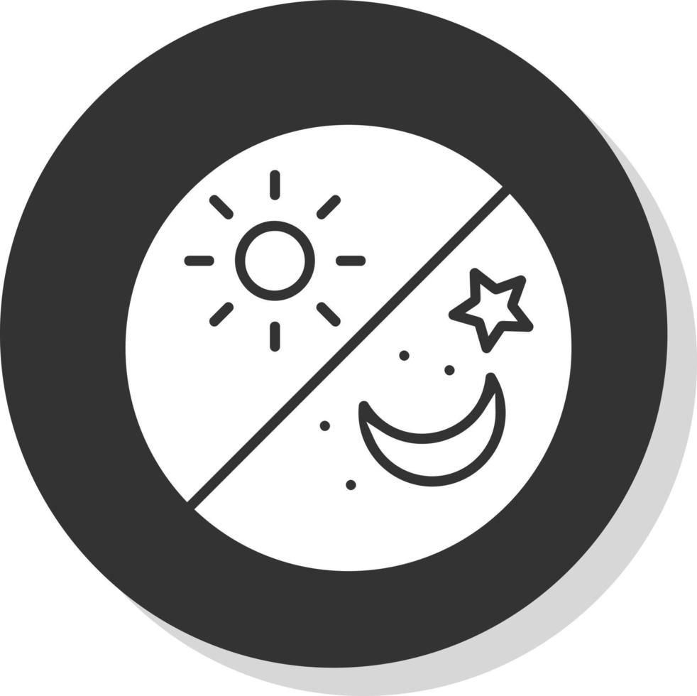 Day and Night Vector Icon Design