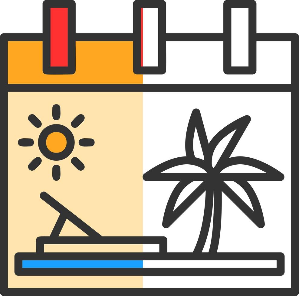 diseño de icono de vector de vacaciones