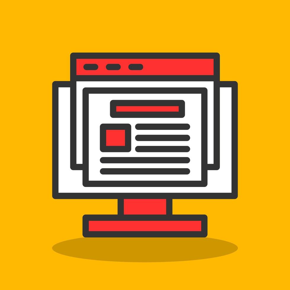 Blogging Vector Icon Design