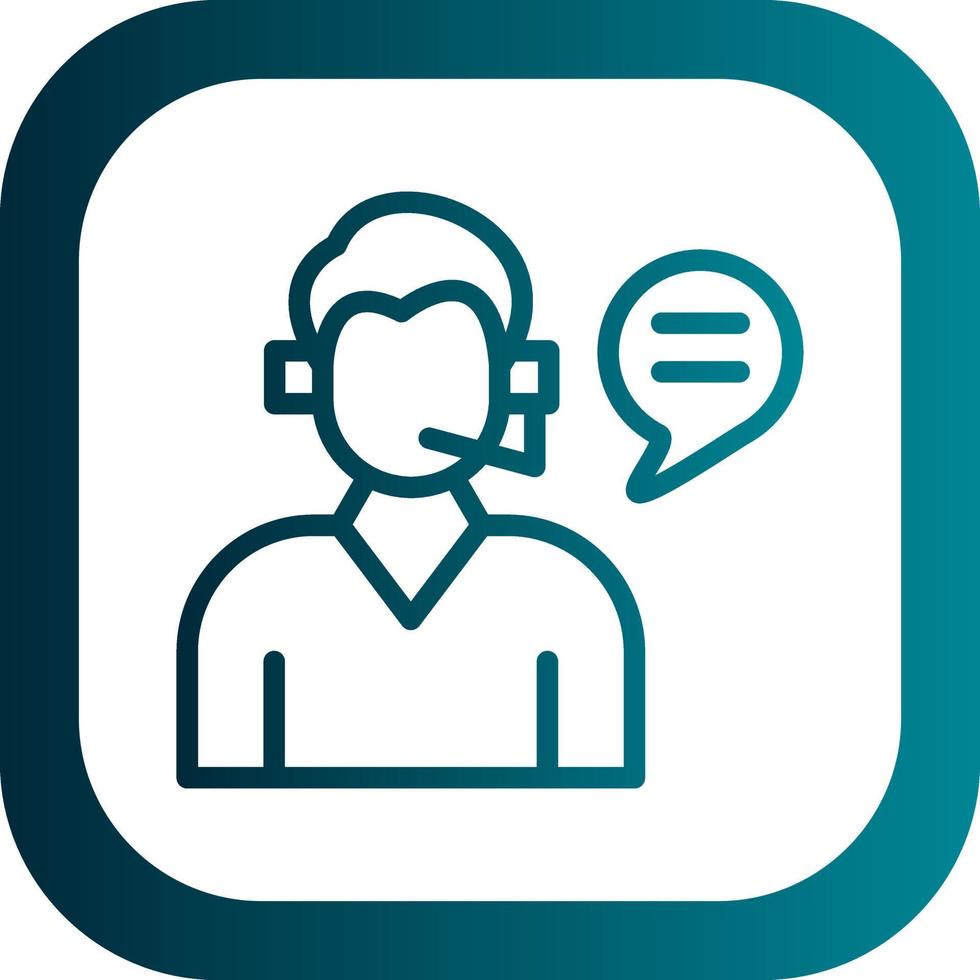 Customer Service Vector Icon Design