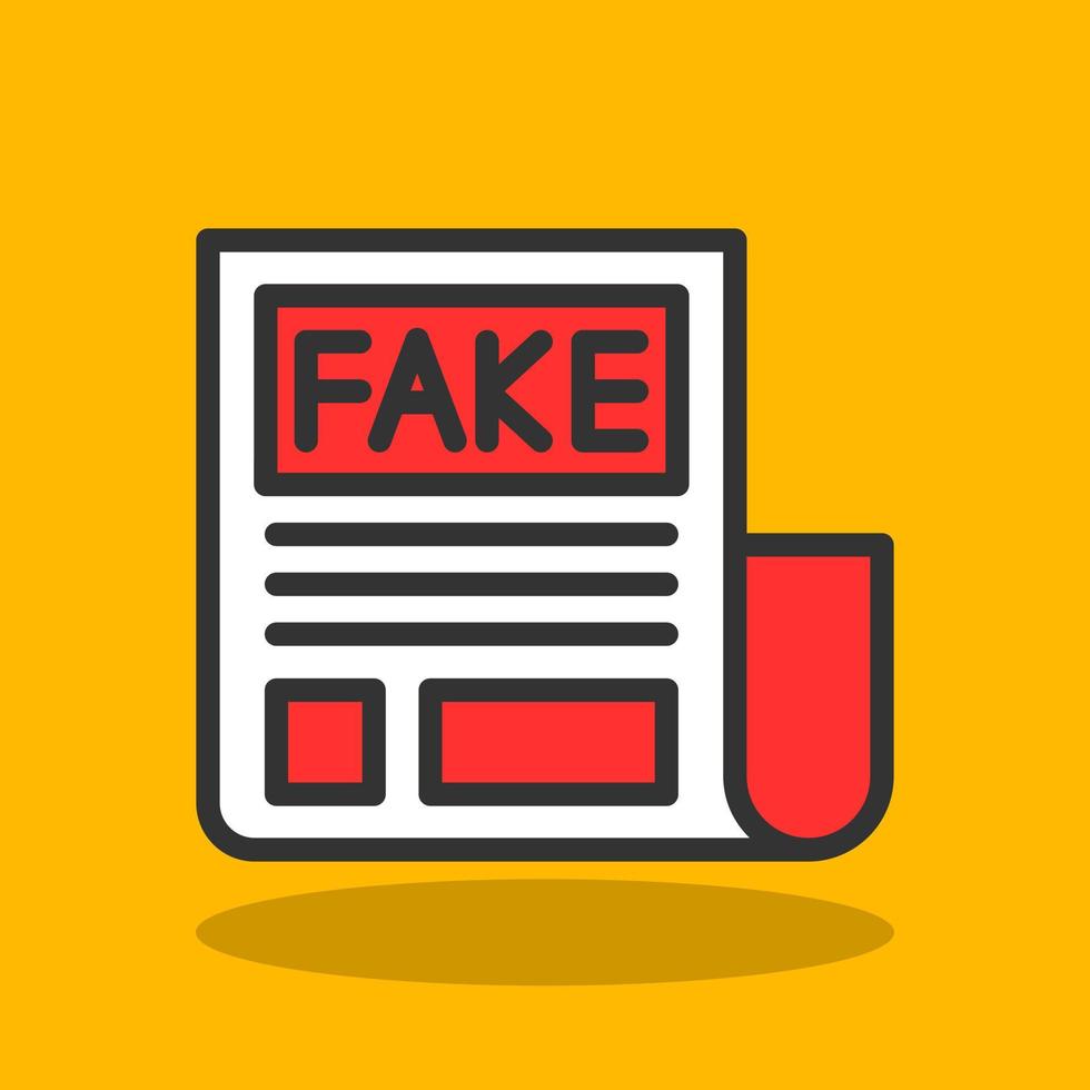 Fake News Vector Icon Design