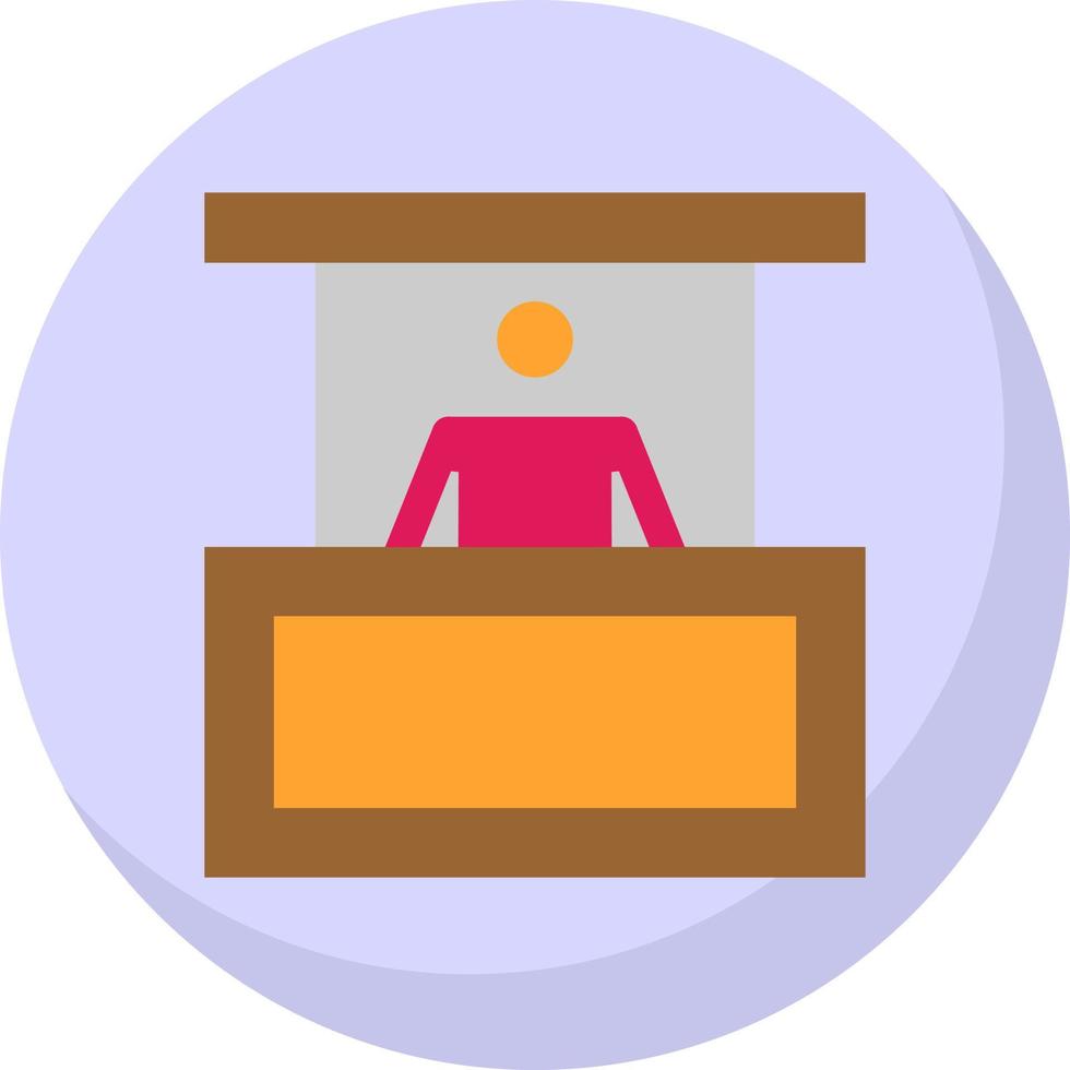 Person Booth Vector Icon Design