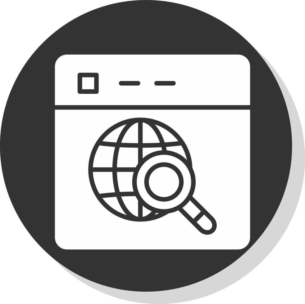 Website Search Vector Icon Design
