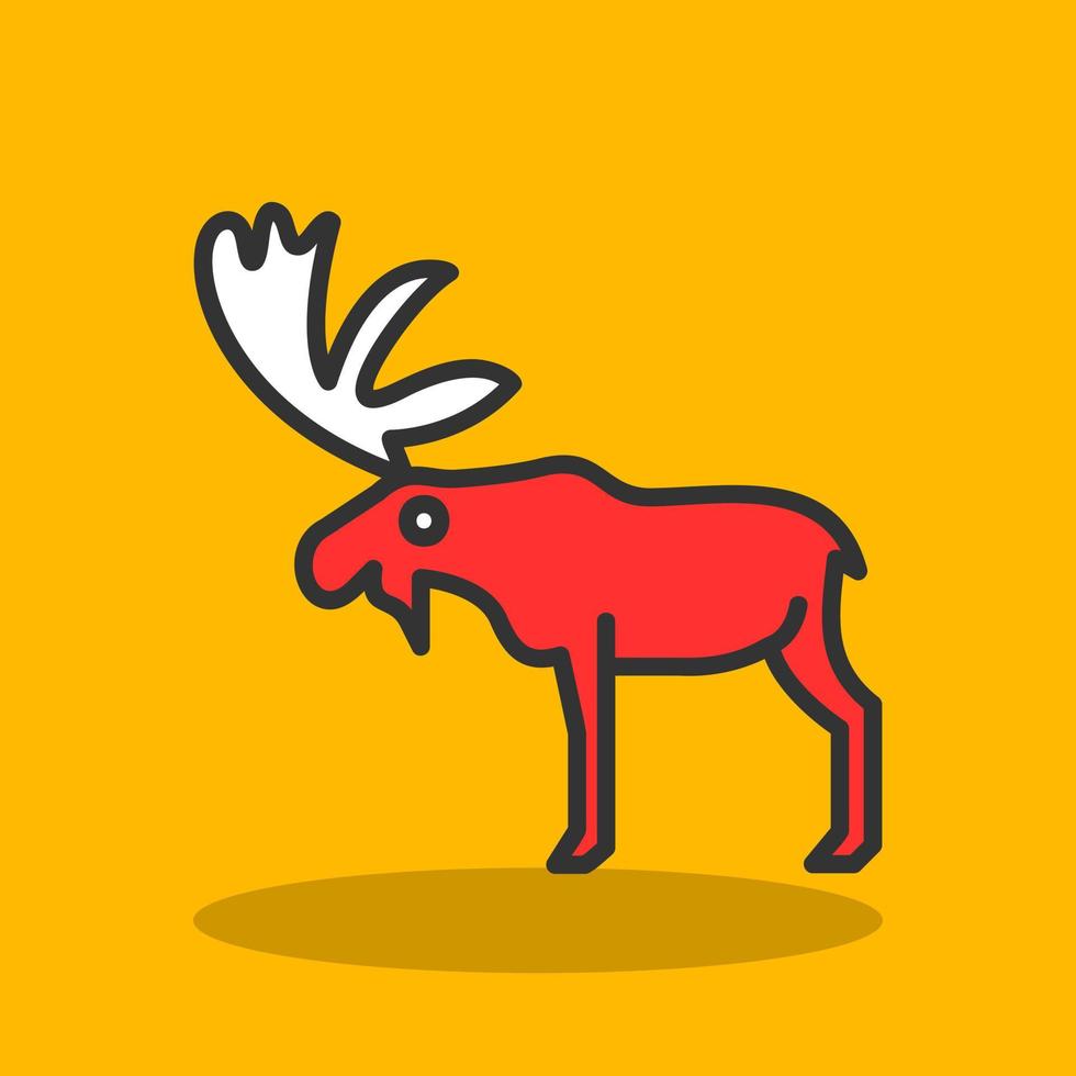 Moose Vector Icon Design