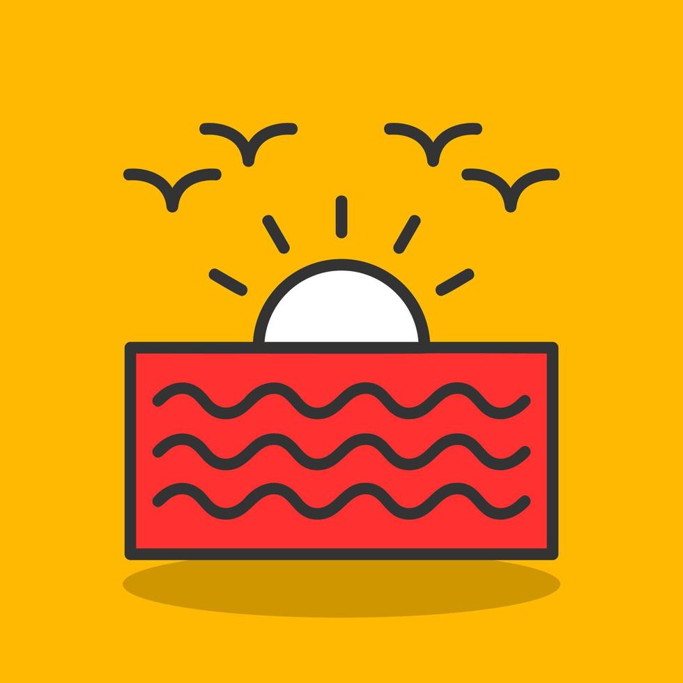 Sunrise Vector Icon Design