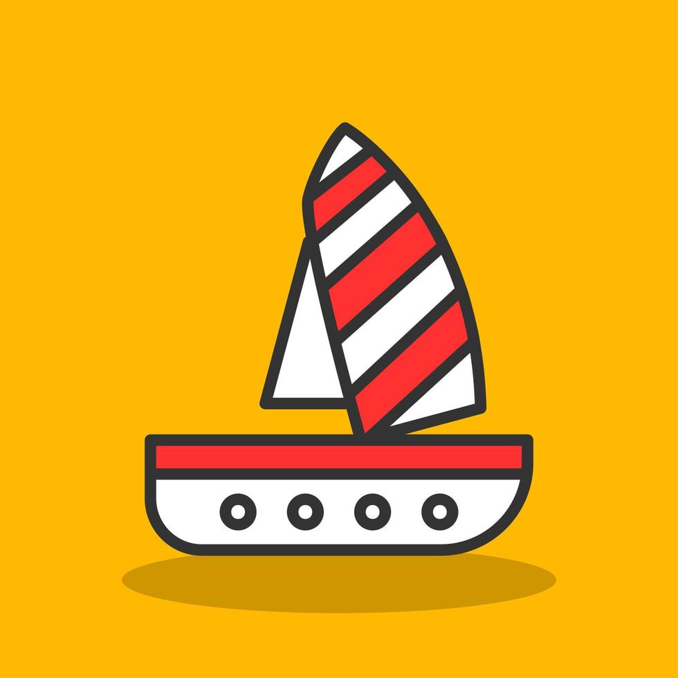 WIndsurf Vector Icon Design