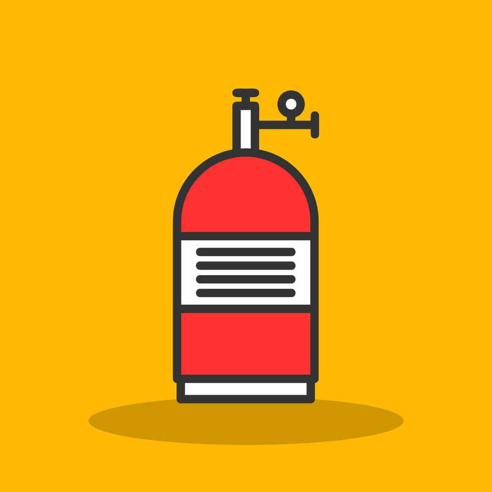 Oxygen Tank Vector Icon Design