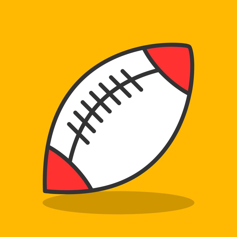 Rugby Vector Icon Design