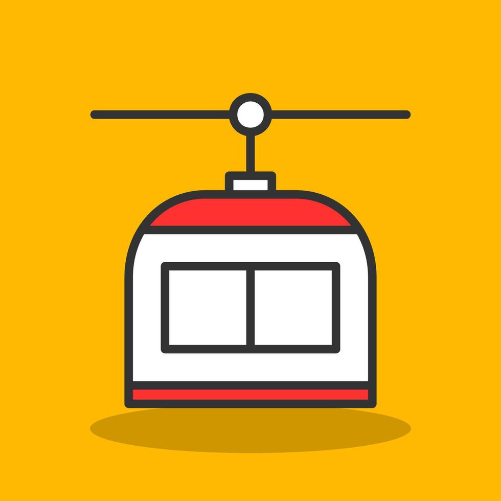 Chairlift Vector Icon Design