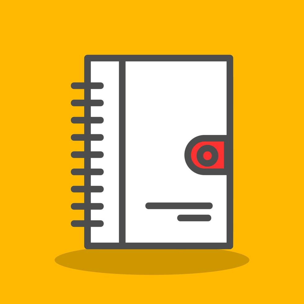 Diary Vector Icon Design