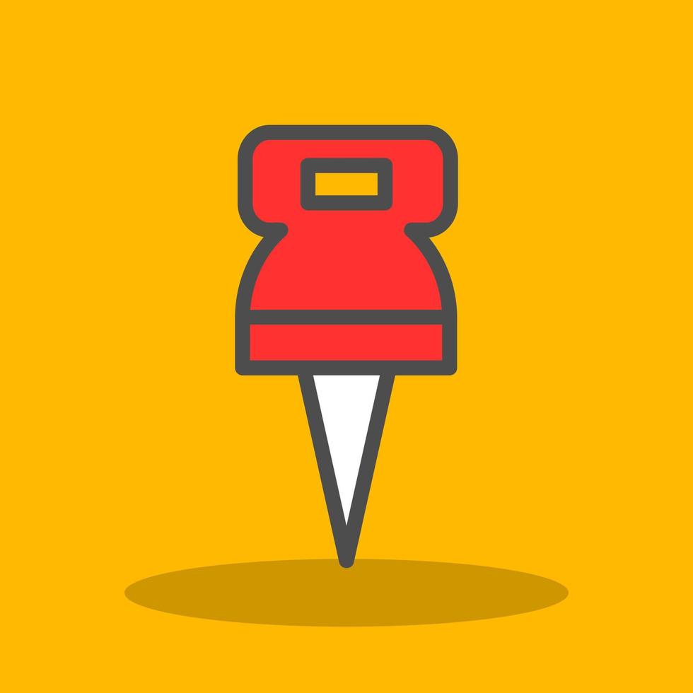 Push Pin Vector Icon Design