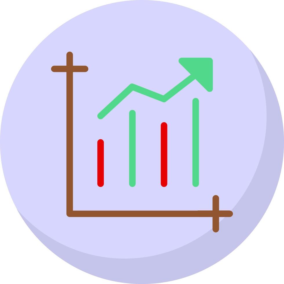 Chart Bar Vector Icon Design
