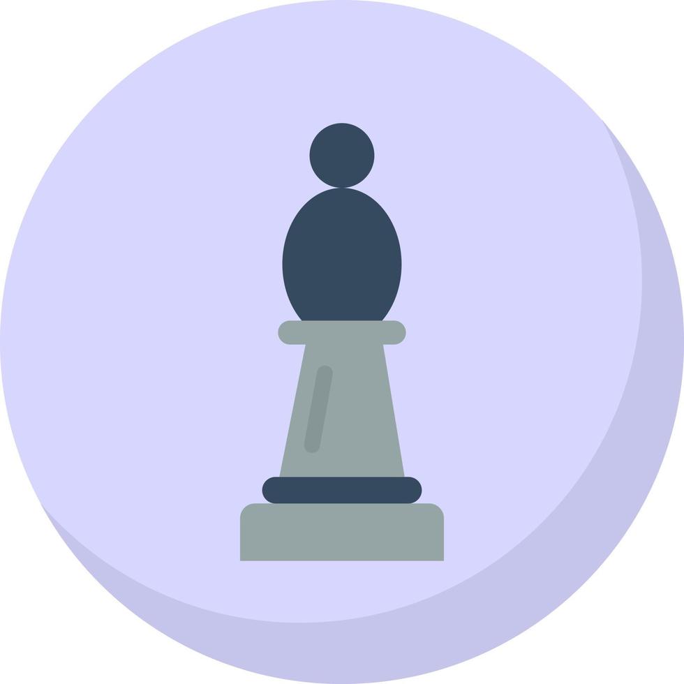 diseño de icono de vector de obispo de ajedrez