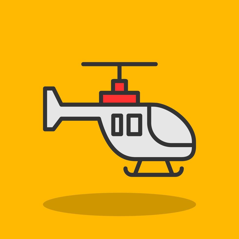 diseño de icono de vector de helicóptero