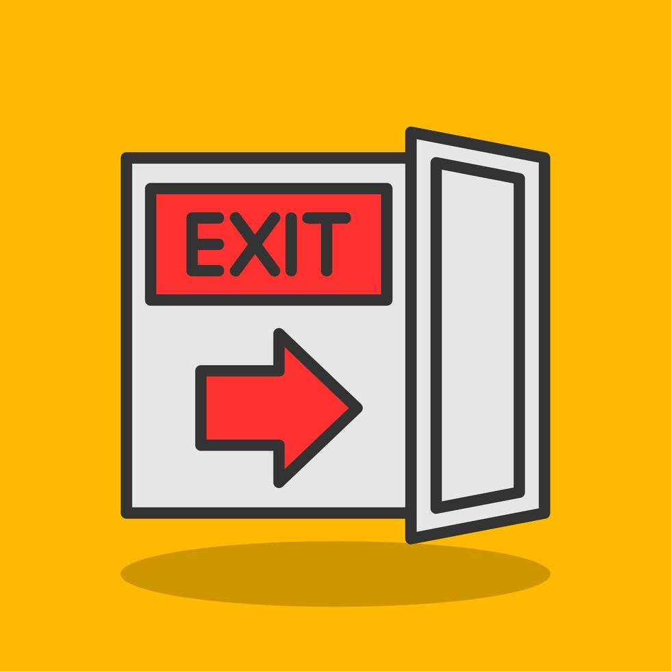 Exit Vector Icon Design
