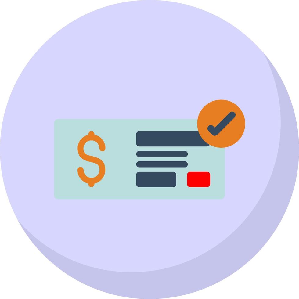 diseño de icono de vector alt de cheque de dinero